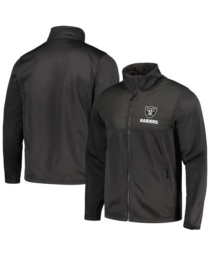 Men's Dunbrooke Heather Black Las Vegas Raiders Explorer Tech Full-Zip Jacket