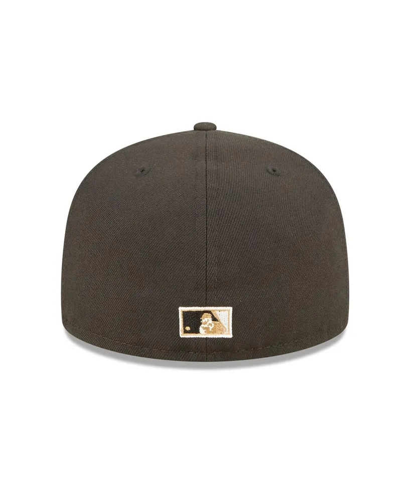 Men's New Era Black San Francisco Giants 50th Anniversary Wheat Undervisor 59FIFTY Fitted Hat