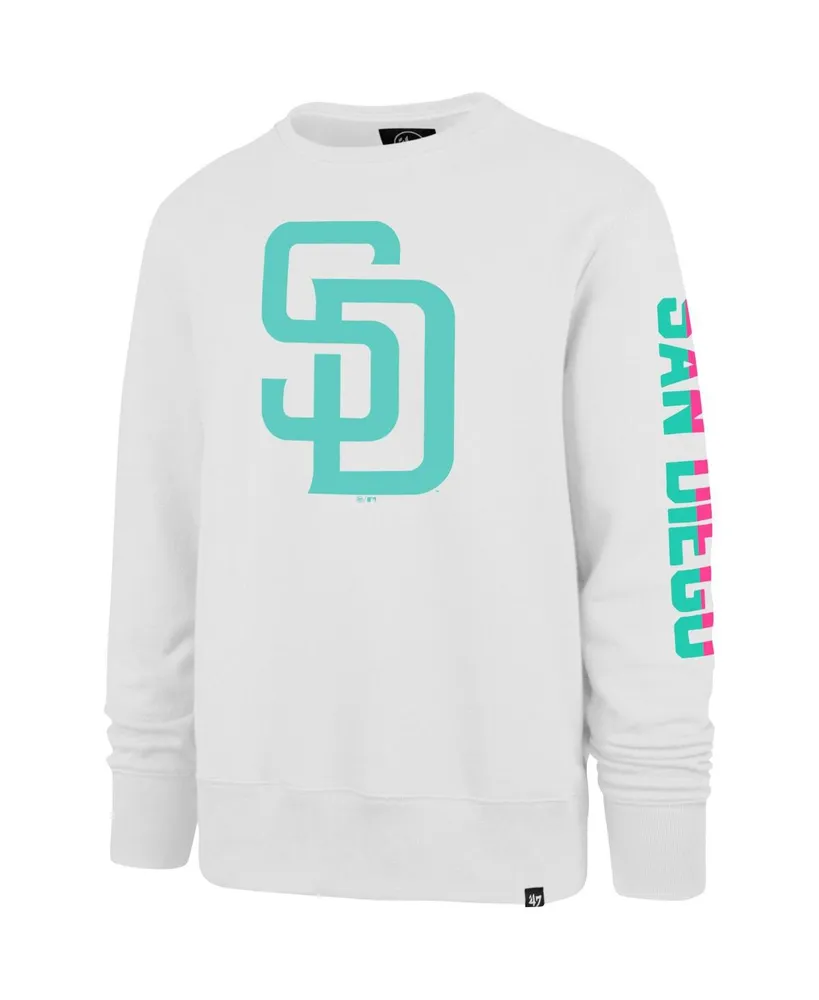 Men's '47 Brand White San Diego Padres City Connect Legend Headline Pullover Sweatshirt