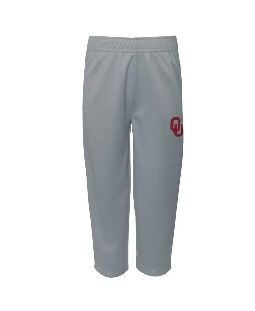 Toddler Boys and Girls Crimson Oklahoma Sooners Two-Piece Red Zone Jersey Pants Set