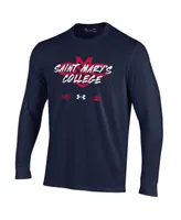 Big Boys Under Armour Navy Saint Mary's Gaels 2023 On Court Bench Unity Long Sleeve T-shirt