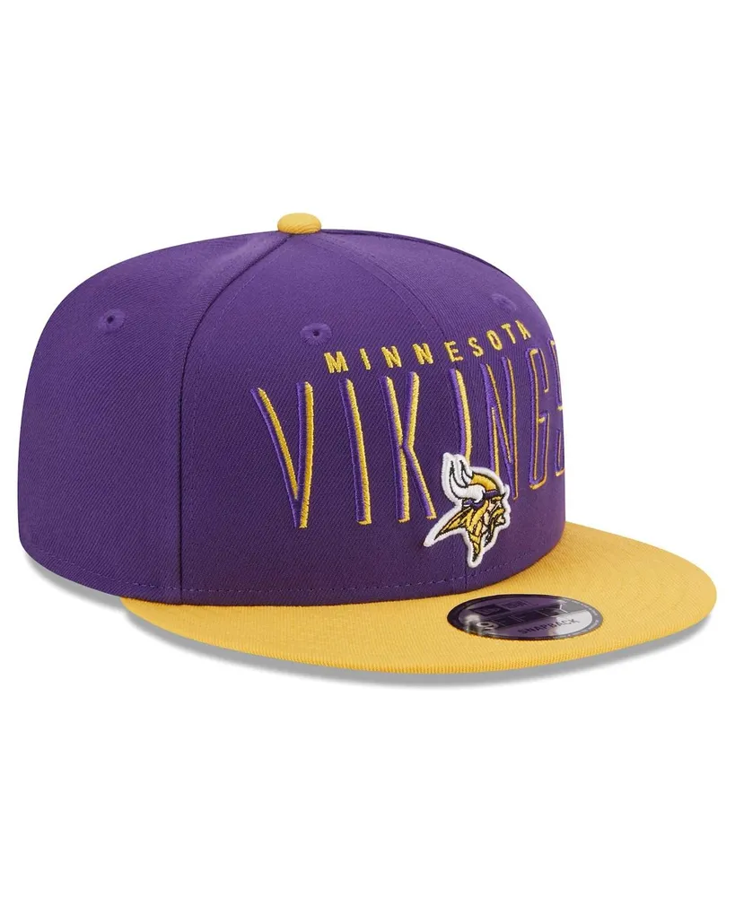 Men's New Era Purple, Gold Minnesota Vikings Headline 9FIFTY Snapback Hat