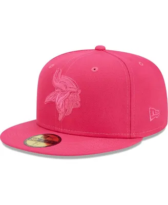 Men's New Era Pink Minnesota Vikings Color Pack 59FIFTY Fitted Hat