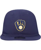 Infant Boys and Girls New Era Navy Milwaukee Brewers My First 9FIFTY Adjustable Hat