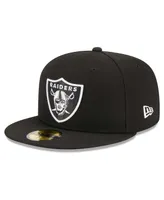 Men's New Era Black Las Vegas Raiders Main Patch 59FIFTY Fitted Hat