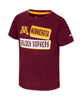 Toddler Boys and Girls Colosseum Maroon Minnesota Golden Gophers No Vacancy T-shirt