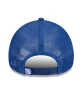 Women's New Era Royal New York Giants McGee Trucker 9FORTY Adjustable Hat