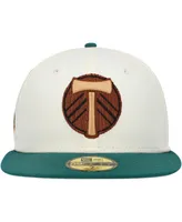 Men's New Era Cream Portland Timbers Wood grain 59FIFTY Fitted Hat