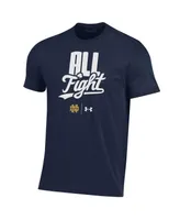 Men's Under Armour Navy Notre Dame Fighting Irish All Fight T-shirt