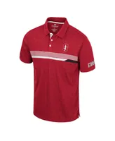 Men's Colosseum Cardinal Stanford No Problemo Polo Shirt