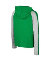 Big Boys Colosseum Green Oregon Ducks Ned Raglan Long Sleeve Hooded T-shirt