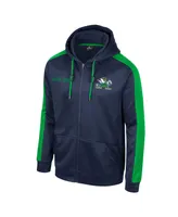 Men's Colosseum Navy Notre Dame Fighting Irish Reese Full-Zip Hoodie