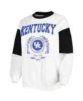 Women's Gameday Couture White Kentucky Wildcats It's A Vibe Dolman Pullover Sweatshirt