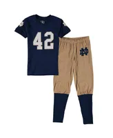 Preschool Boys and Girls Notre Dame Fighting Irish Pajama Set - Navy Blue