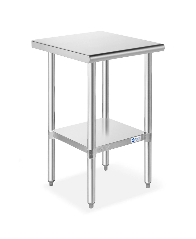 Gridmann x Inch Stainless Steel Table w/ Undershelf