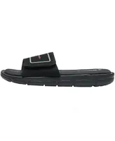 Alpine Swiss Mens Memory Foam Slide Sandals Adjustable Comfort Athletic Slides