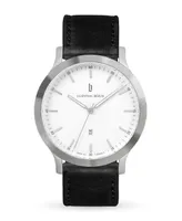 Lilienthal Berlin Unisex Huxley Silver Leather Watch 40mm