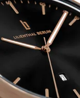 Lilienthal Berlin Men's Huxley Bronze Black Brown Leather Watch 40mm