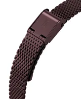 Lilienthal Berlin Women's Rosalux Burgundy Kiss Burgundy Stainless Steel Mesh 30mm