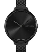 Lilienthal Berlin Women's Rosalux Black Sensation Black Stainless Steel Mesh Watch 30mm