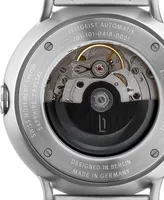 Lilienthal Berlin Men's Zeitgeist Automatik Silver Silver-Tone Stainless Steel Link Watch 42mm