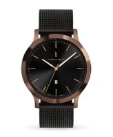 Lilienthal Berlin Men's Huxley Bronze Black Bronze Stainless Steel Mesh Watch 40mm