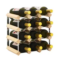 Wine Rack for Bottles Solid Pinewood