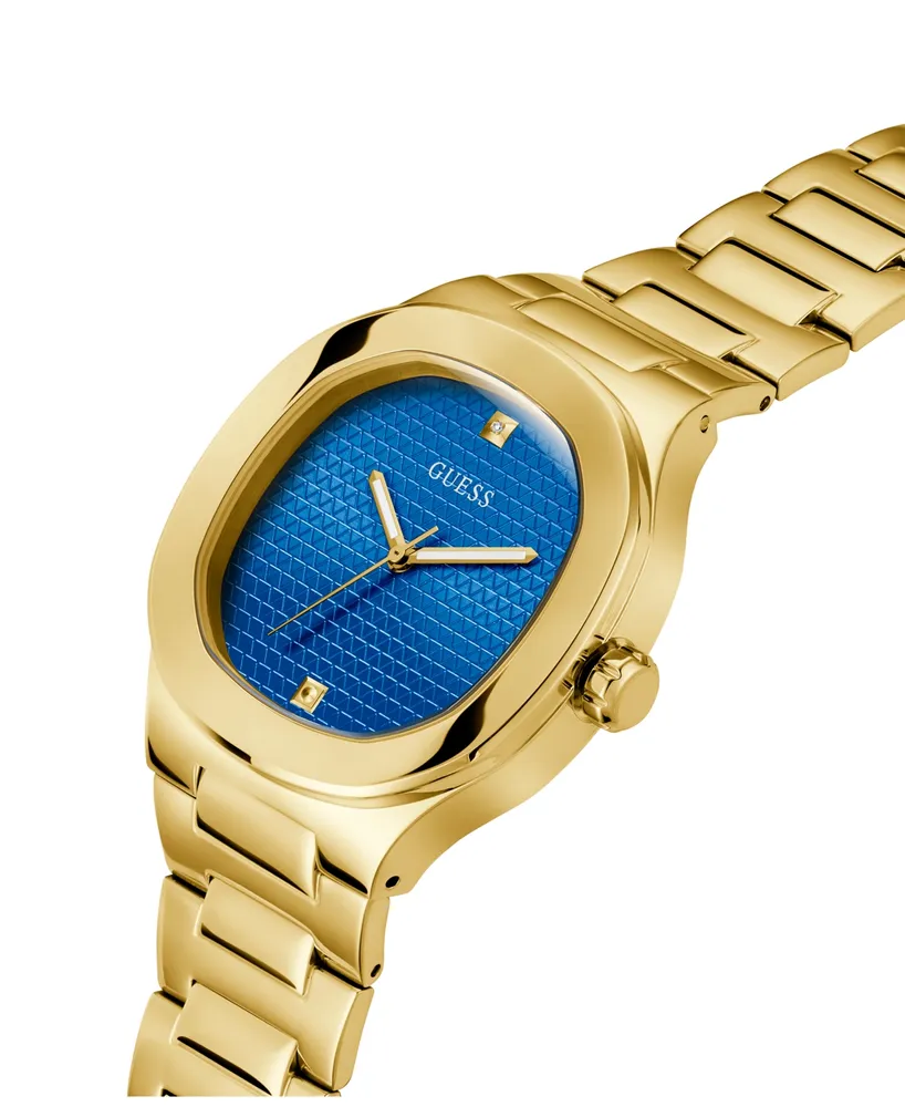 Guess Men's Analog Gold-Tone Stainless Steel Watch 42mm - Gold