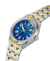 Guess Men's Analog Two-Tone Stainless Steel Watch 44mm - Two