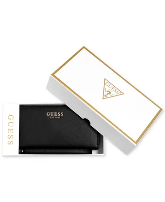 Guess Jewel Slg Boxed Large Zip Around Wallet, Created for Macy's