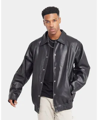 Xxiii Big & Tall Levi Pu Leather Jacket