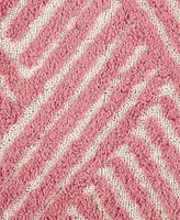 Decor Studio Basket Weave Stripe Tufted Bath Rug, 20" x 30"