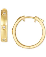 Le Vian Anywear Everywear Nude Diamond Small Hoop Earrings (1/6 ct. t.w.) 14k Gold, 0.82" (Also Available Rose Gold or White Gold)