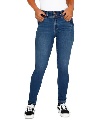 Rewash Juniors' Mid-Rise Booty-Shaping Skinny Jeans