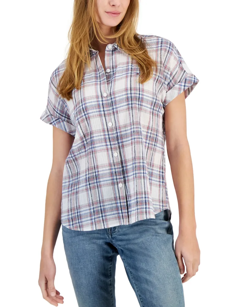 Ralph Lauren Linen Dolman Sleeve Button Down Shirt