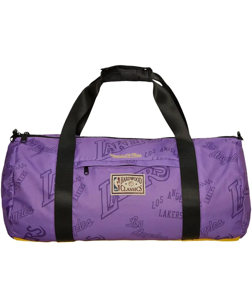 Men's and Women's Mitchell & Ness Los Angeles Lakers Team Logo Duffle Bag