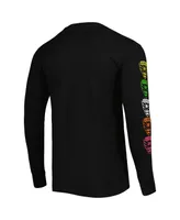 Men's Mitchell & Ness Black D.c. United Papel Picado Long Sleeve T-shirt