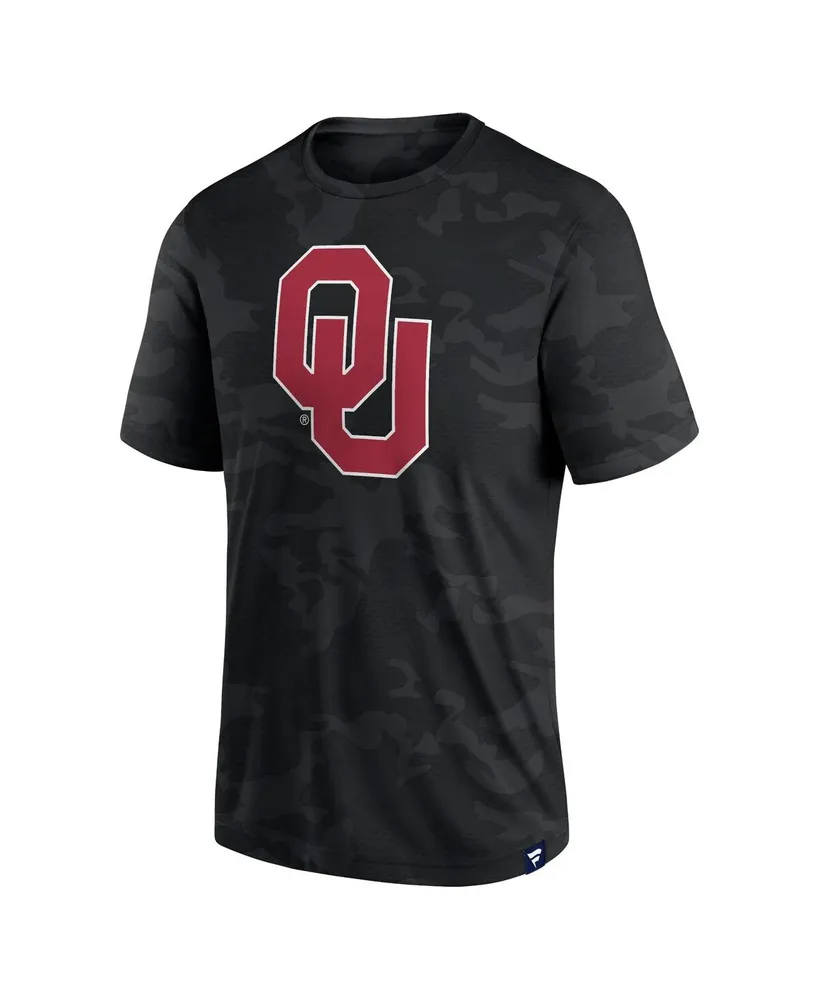 Men's Fanatics Black Oklahoma Sooners Camo Logo T-shirt