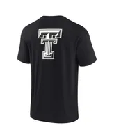 Men's and Women's Fanatics Signature Black Texas Tech Red Raiders Super Soft Short Sleeve T-shirt