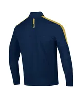 Men's Under Armour Navy Notre Dame Fighting Irish Midlayer Half-Zip Jacket