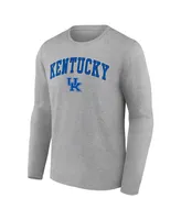 Men's Fanatics Heather Gray Kentucky Wildcats Campus Long Sleeve T-shirt