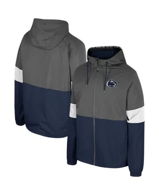 Men's Colosseum Charcoal Penn State Nittany Lions Miles Full-Zip Jacket