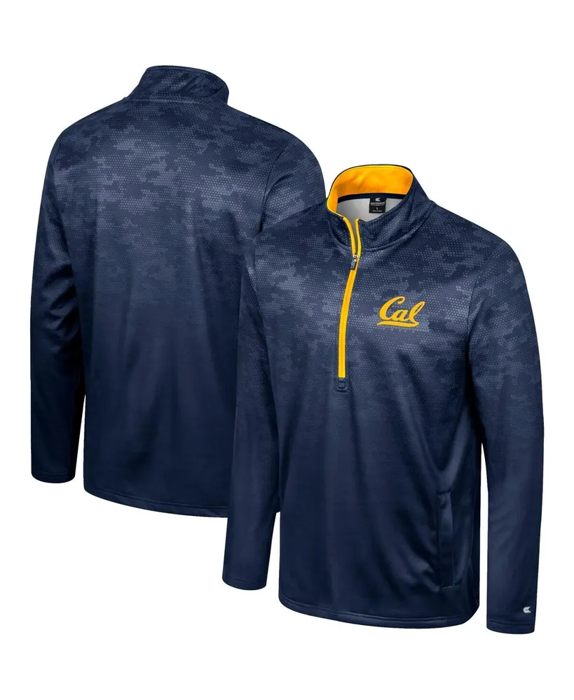 Men's Colosseum Navy Cal Bears The Machine Half-Zip Jacket