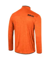 Men's Colosseum Orange Oregon State Beavers Wright Quarter-Zip Windshirt