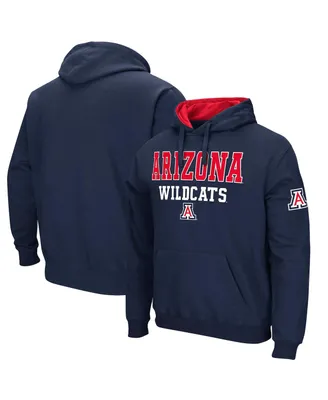 Men's Colosseum Navy Arizona Wildcats Sunrise Pullover Hoodie