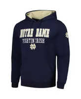 Men's Colosseum Navy Notre Dame Fighting Irish Sunrise Pullover Hoodie