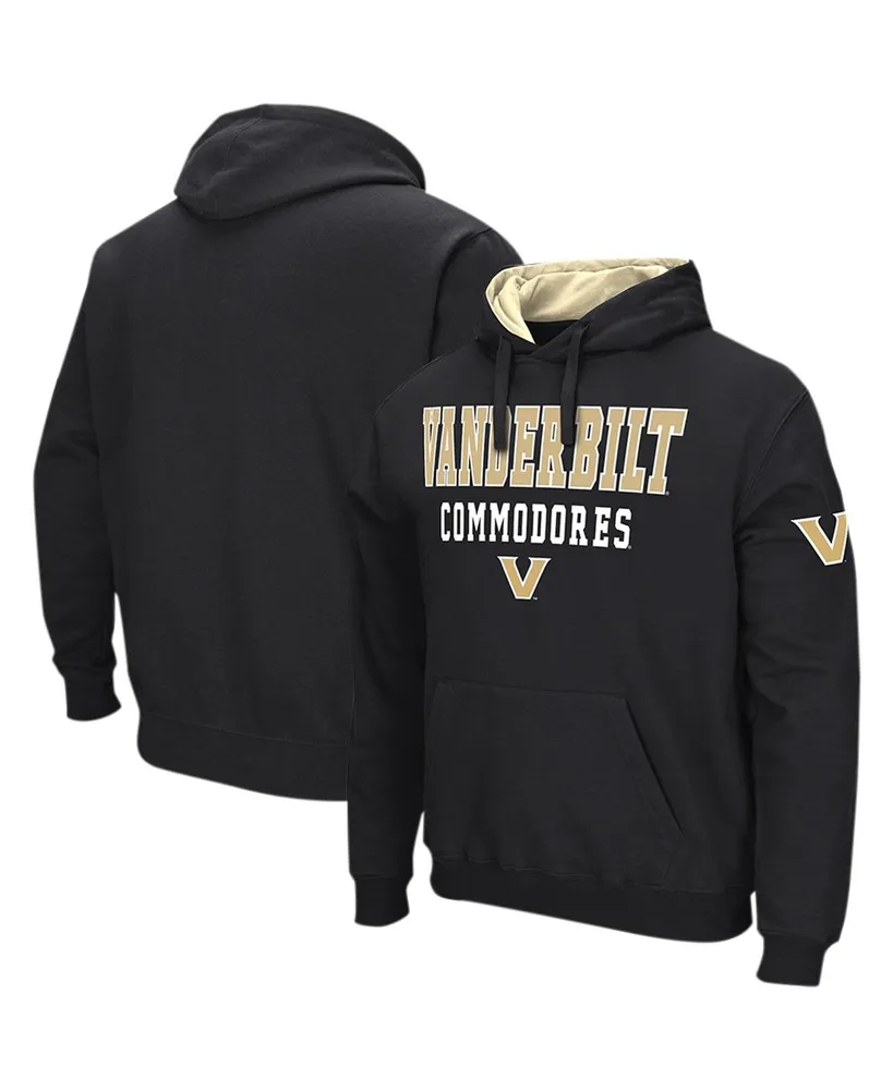 Men's Colosseum Black Vanderbilt Commodores Sunrise Pullover Hoodie