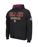 Men's Colosseum Black Florida State Seminoles Sunrise Pullover Hoodie