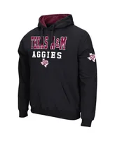 Men's Colosseum Black Texas A&M Aggies Sunrise Pullover Hoodie