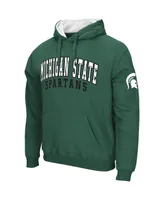 Men's Colosseum Green Michigan State Spartans Double Arch Pullover Hoodie